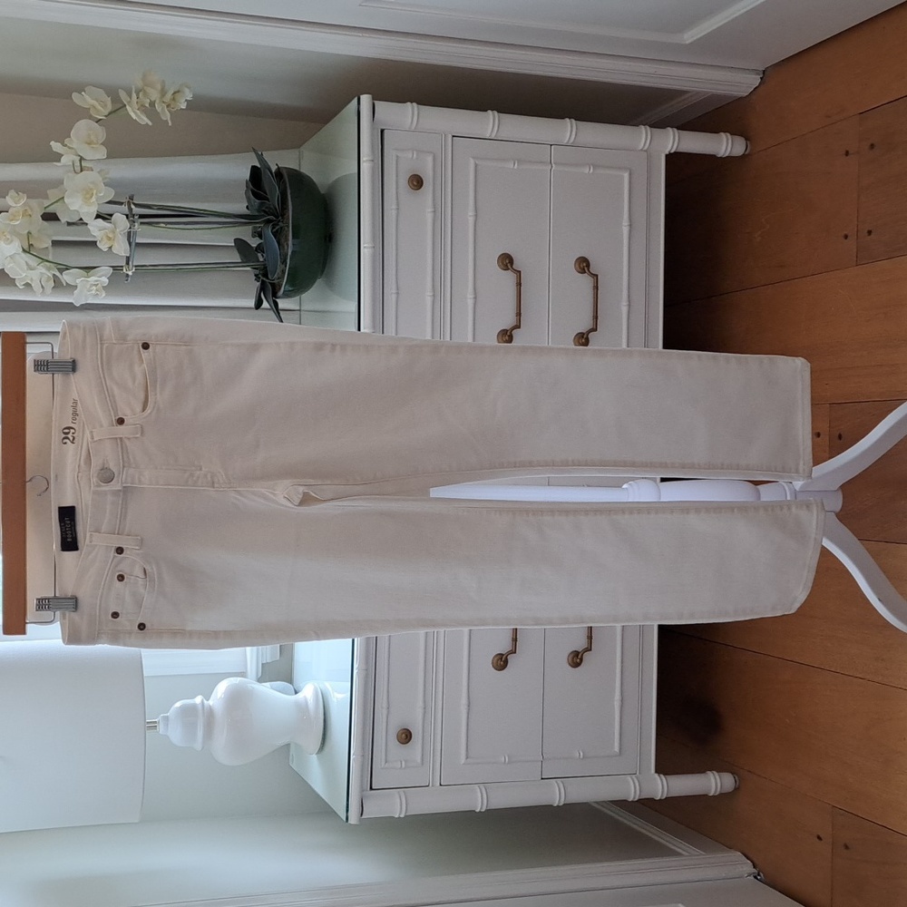J.Crew Womens‎ Classic White Boot Cut Jeans 9" Rise/30" Inseam Size 29